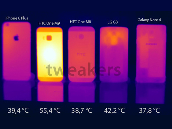 買來煎雞蛋！HTC M9機身發熱高達55.4度