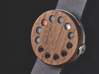 Grovemade木質表盤手表：造型奇特無指針