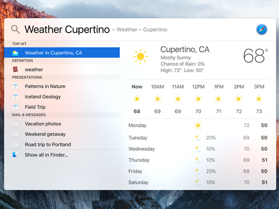 蘋果發布新版OS X El Capitan 秋季免費更新