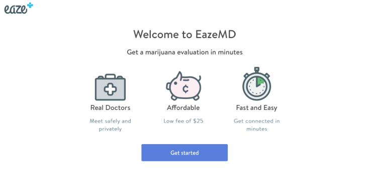  EazeMD一推出，獲得大麻似乎更容易了