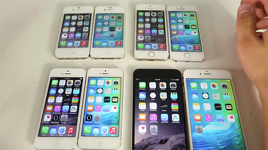 視頻：iOS 9比iOS 8快？iPhone 4s/5/5s/6速度對比