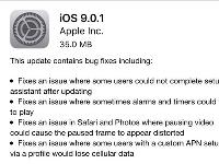 這就是效率！iOS 9.0.1發(fā)布修復(fù)數(shù)項bug
