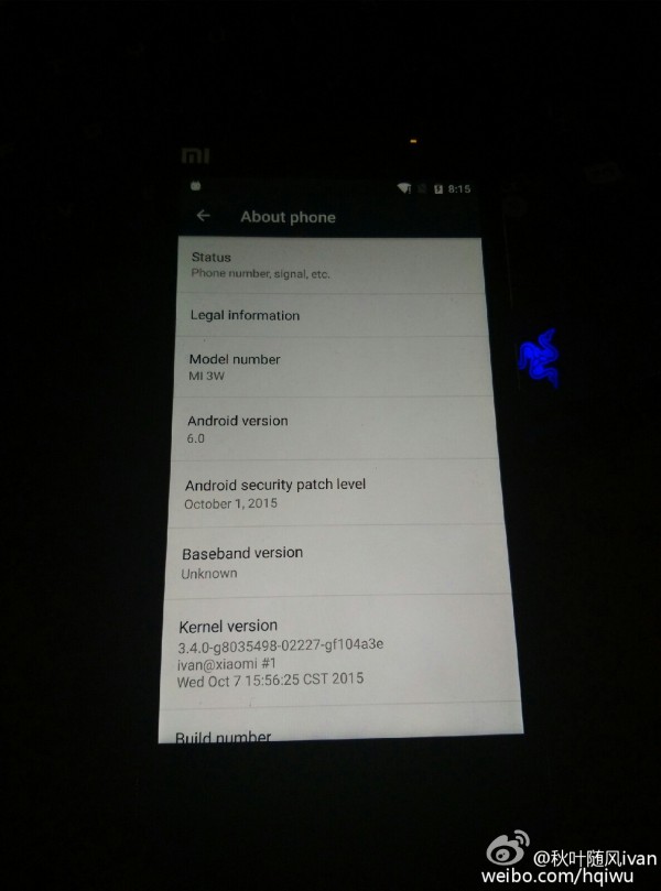 看看這效率！小米4適配Android 6.0工作進行中