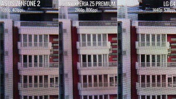 測試結果：索尼Z5 Premium的4K屏幕沒啥卵用？