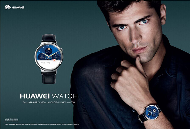 超模國際范！華為HUAWEI WATCH廣告大片曝光