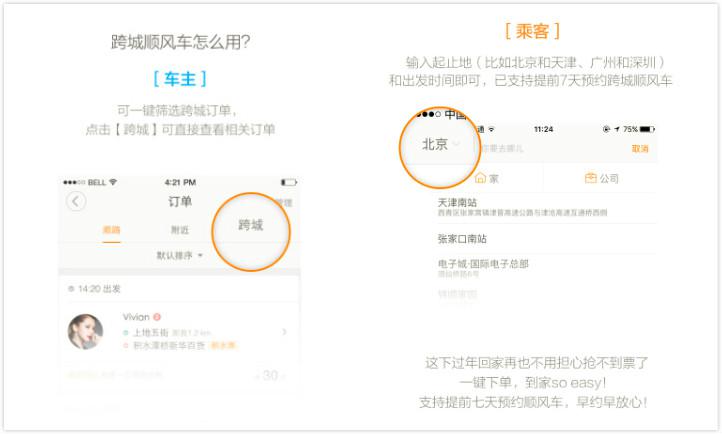 滴滴順風車加入春運大戰，與12306搶客