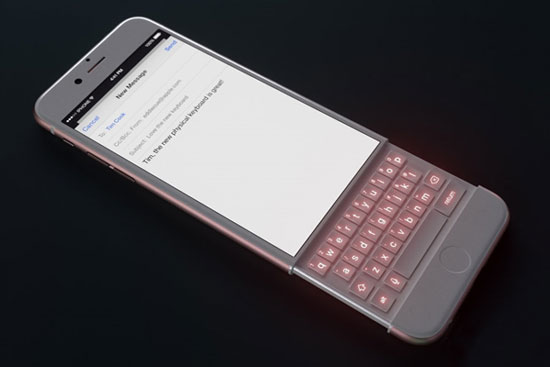 iPhone 6s加入物理全鍵盤(pán)？炫酷極了！