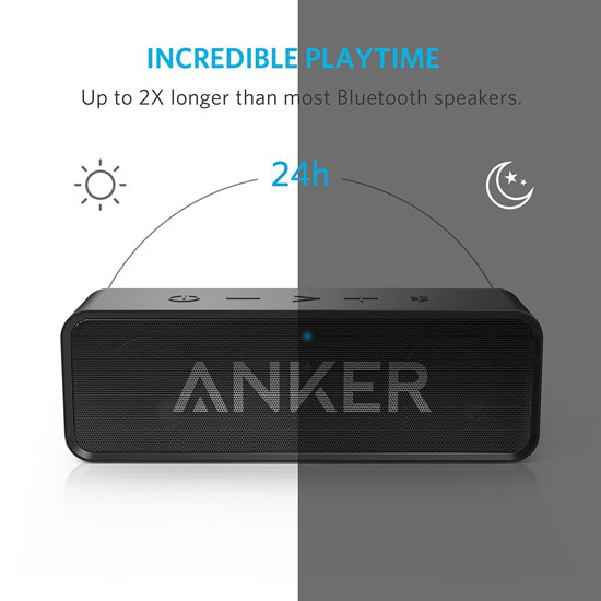 ANKER推無(wú)線藍(lán)牙音箱 ，24小時(shí)超長(zhǎng)續(xù)航！