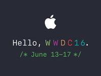 蘋果發出WWDC 2016邀請函：本月13日正式舉行