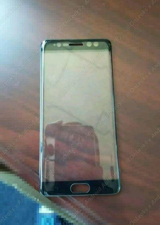 三星Note 7面板曝光：前臉Logo不見了？