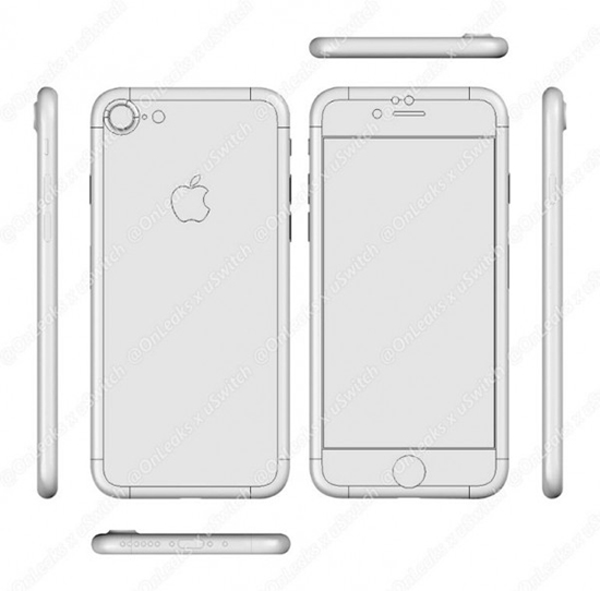 iPhone 7設計圖泄露：耳機接口真的沒了！