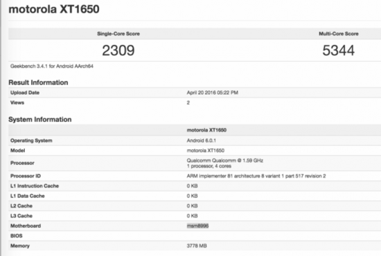 情懷歸來！全新Moto X將采用驍龍820+4GB RAM