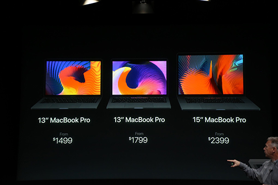 蘋果發布新Macbook Pro  國行售價11488元起