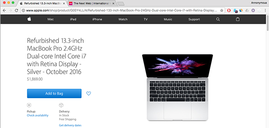 MacBook Pro也出翻新機了！最便宜也要上萬