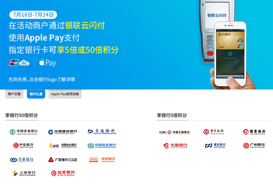 5折優惠和50倍積分 Apple Pay夏日特惠今日開啟！
