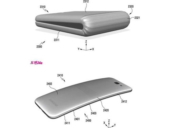 iPhone X見了也會顫抖！三星可折疊智能手機現身