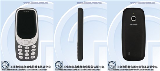 竟然搭載YunOS？諾基亞3310 4G版現身工信部