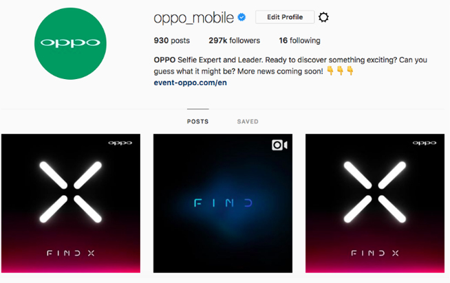 拓展海外市場 OPPO Find X或將登陸歐洲