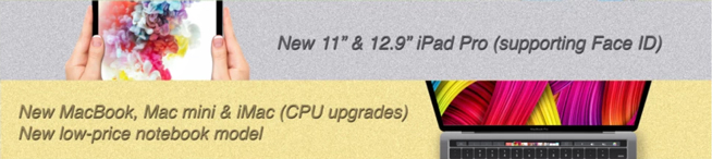 蘋果10月30日再開發布會：iPad Pro領銜 3款Mac更新就緒
