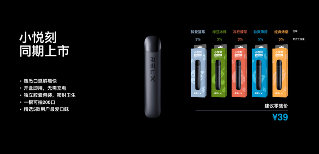悅刻RELX推出新品阿爾法：自主研發萃釋技術升級用戶體驗