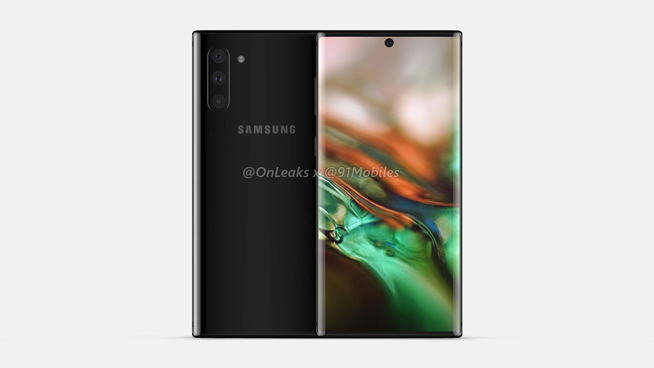 三星Note10最新渲染圖曝光：整體風格硬朗 再次“真香警告”？