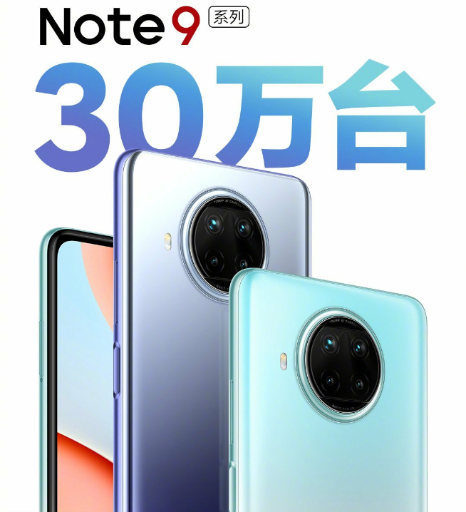 Redmi Note 9系列三劍客齊發力 首發銷量輕松突破30萬臺！